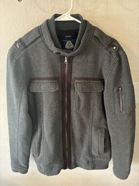 America Rag Knit Jacket With Fleece Lining